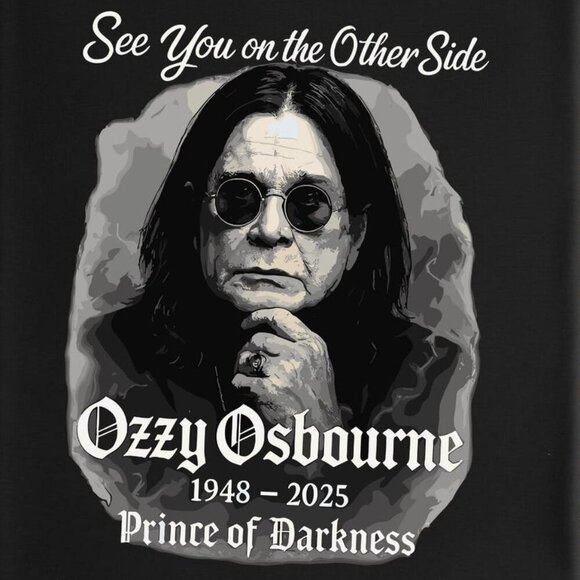 See You On The Other Side, RIP Ozzy Tshirt, Ozzy Osbourne Shirt, Heavy Metal 91 - Picture 2 of 5